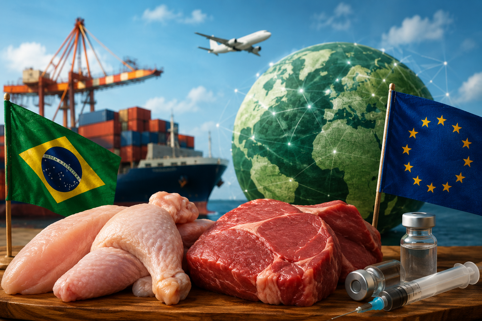 Brasil negocia com UE para evitar impacto nas exportações de carnes - Rádio Terra Fm